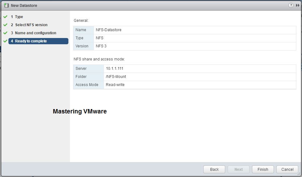 Unmount NFS datastores from VMware ESXi and NFS is in use