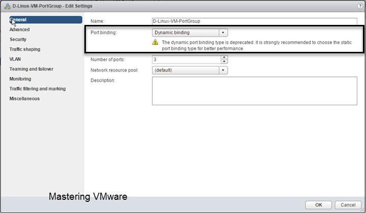 Port binding vmware что это