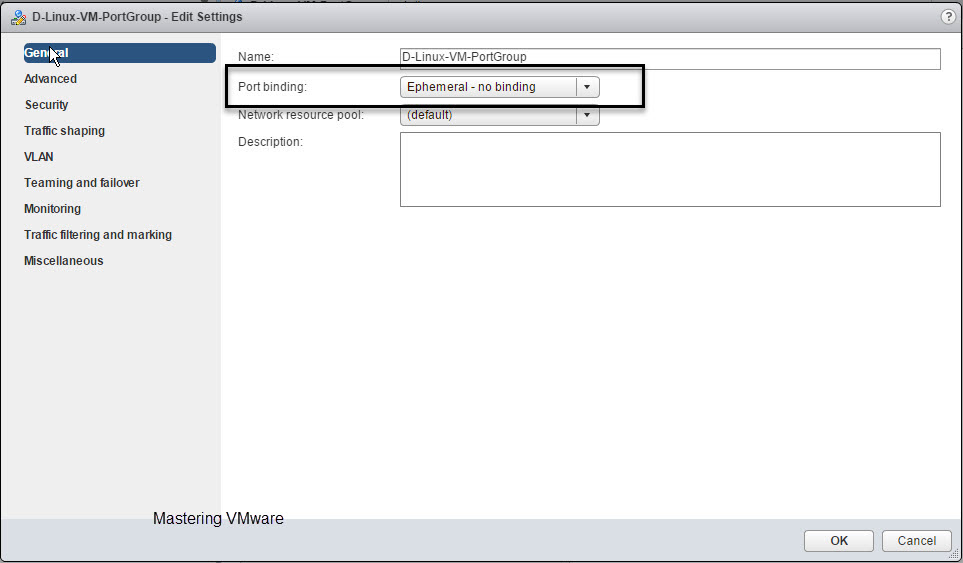 Port binding vmware что это