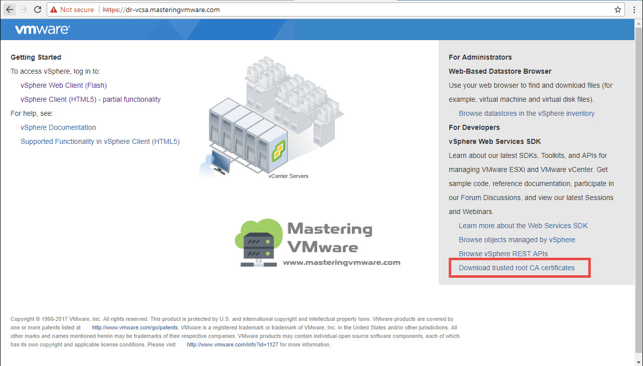 vcenter download file from datastore