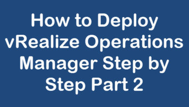 Deploy vrealize operations manager