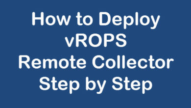 Deploy vrops remote collector