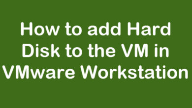 Add HDD to VM in vmware workstation