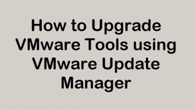 upgrade vmware tools using vmware update manager