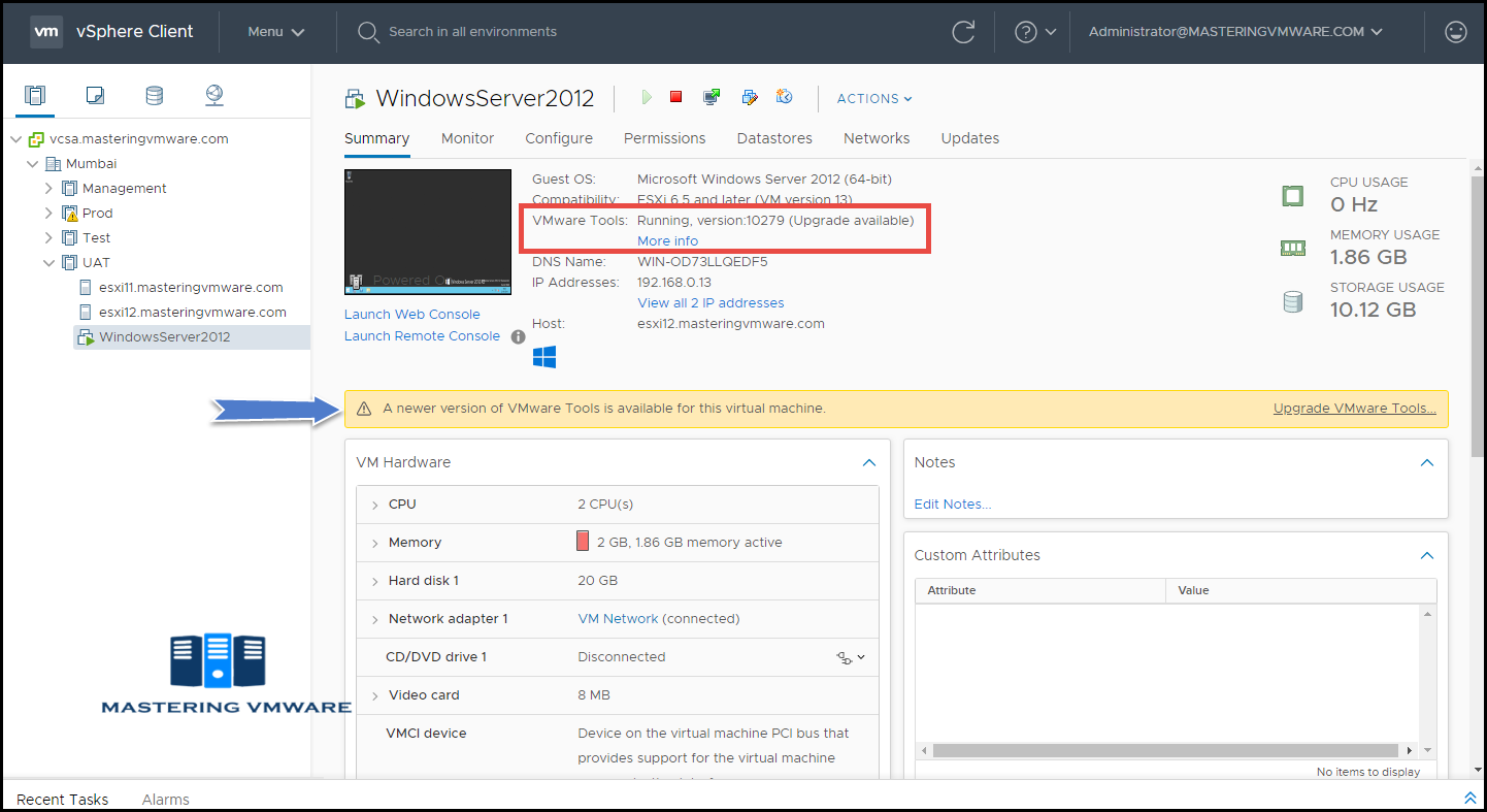 Модуль vgauth компонента VMWARE Tools обновление. VMWARE Tools.