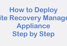 deploy site recovery manager appliance