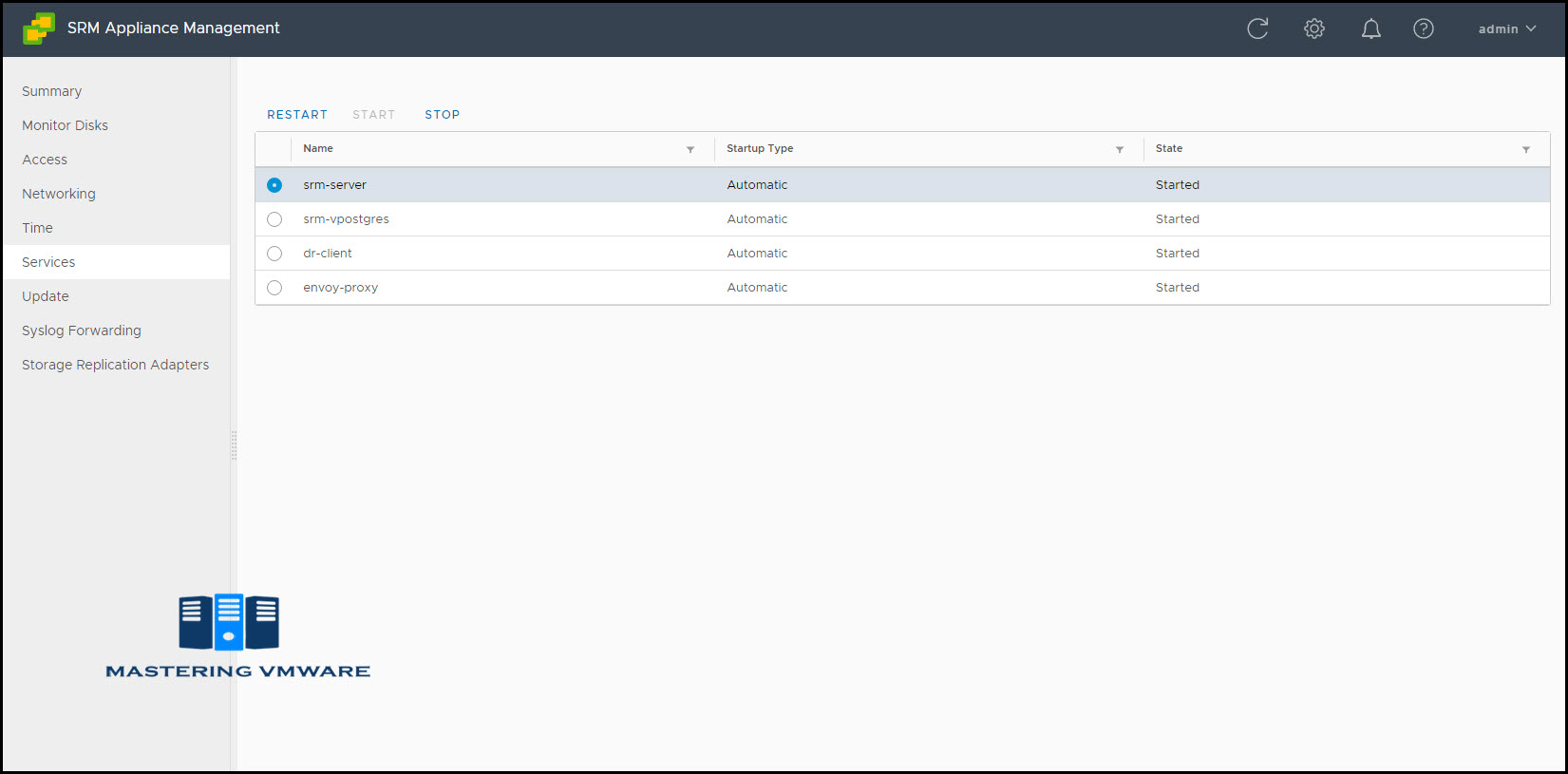 site recovery manager appliance overview