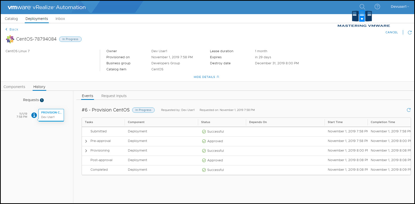 How to Request for Catalog Item in vRA Mastering VMware