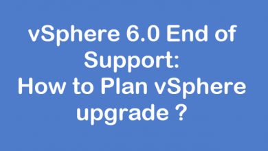vSphere Upgrade Plan