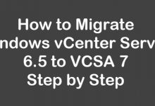 migrate windows vcenter 6.5 to vcsa 7