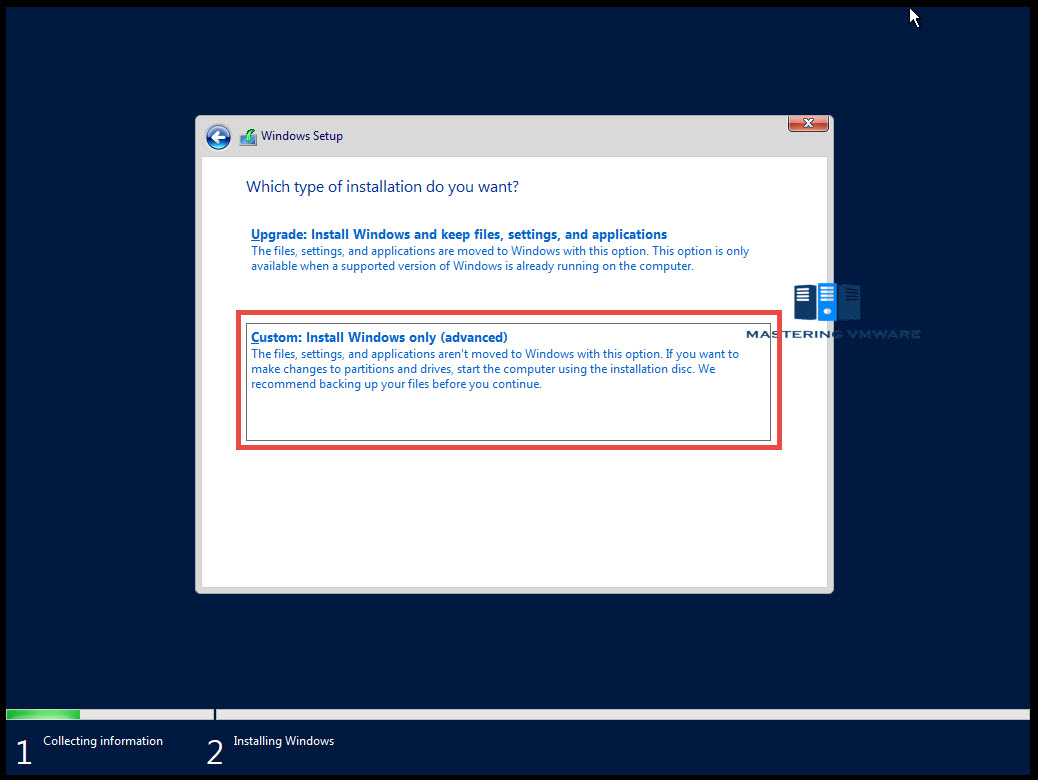 install windows server 2019 core