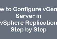 configure vcenter in vSphere replication