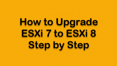ESXi 7 to ESXi 8 Upgrade