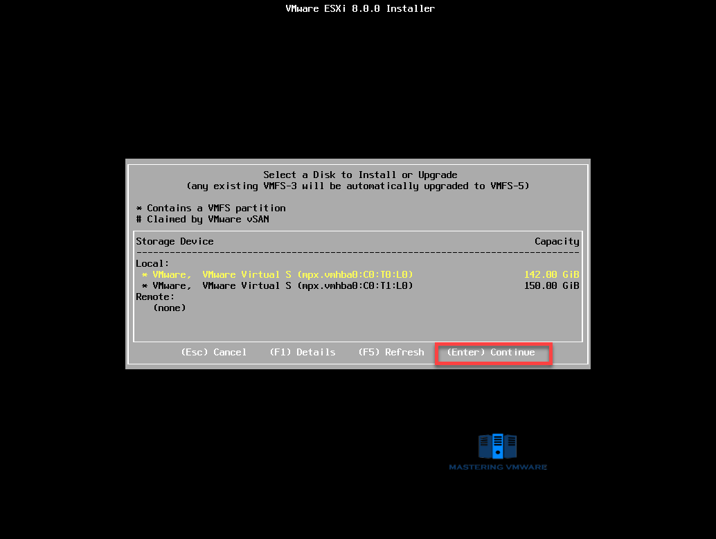 ESXi 7 to ESXi 8 Upgrade